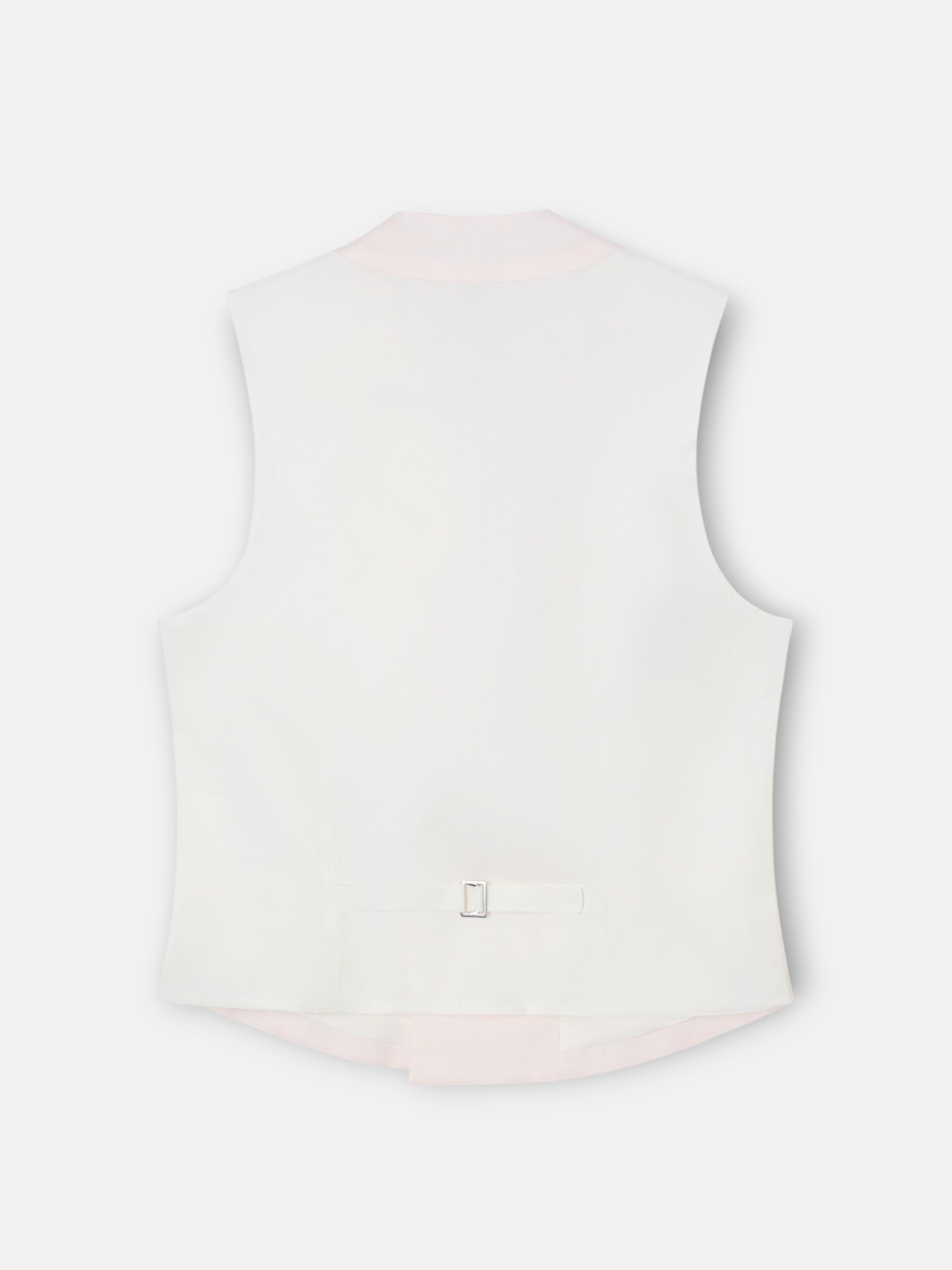 Chaleco chaque cuello clasico rosa
