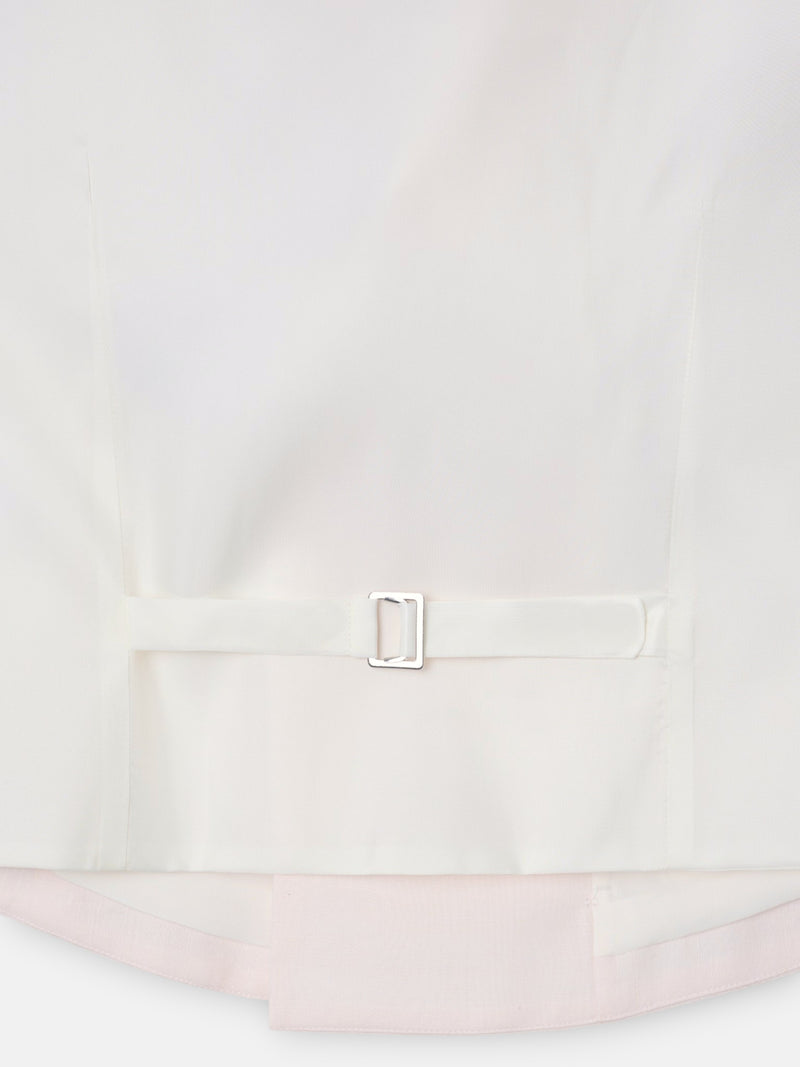 Gilet chaque col classique rose