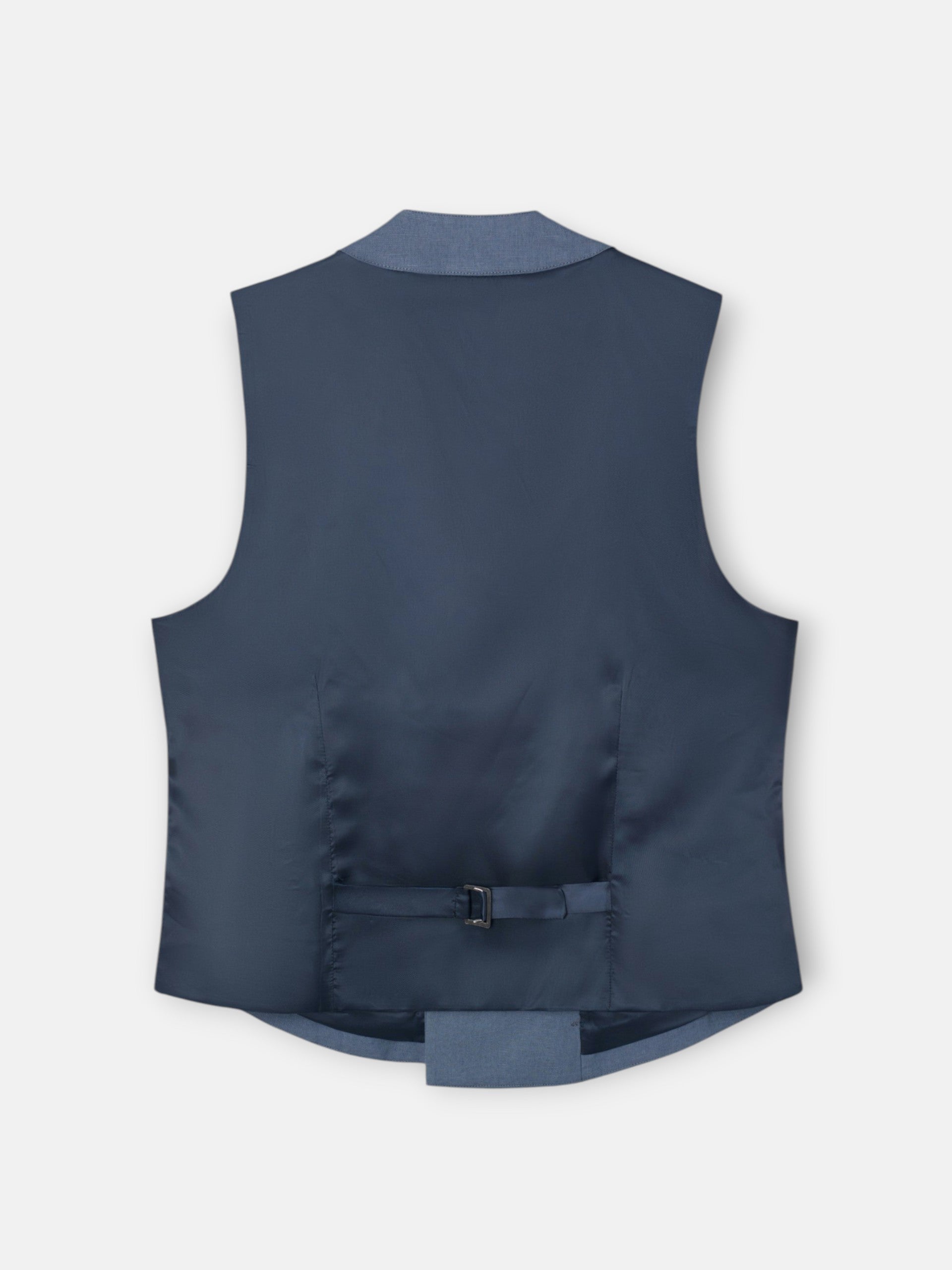 Chaleco chaque cuello clasico pizarra