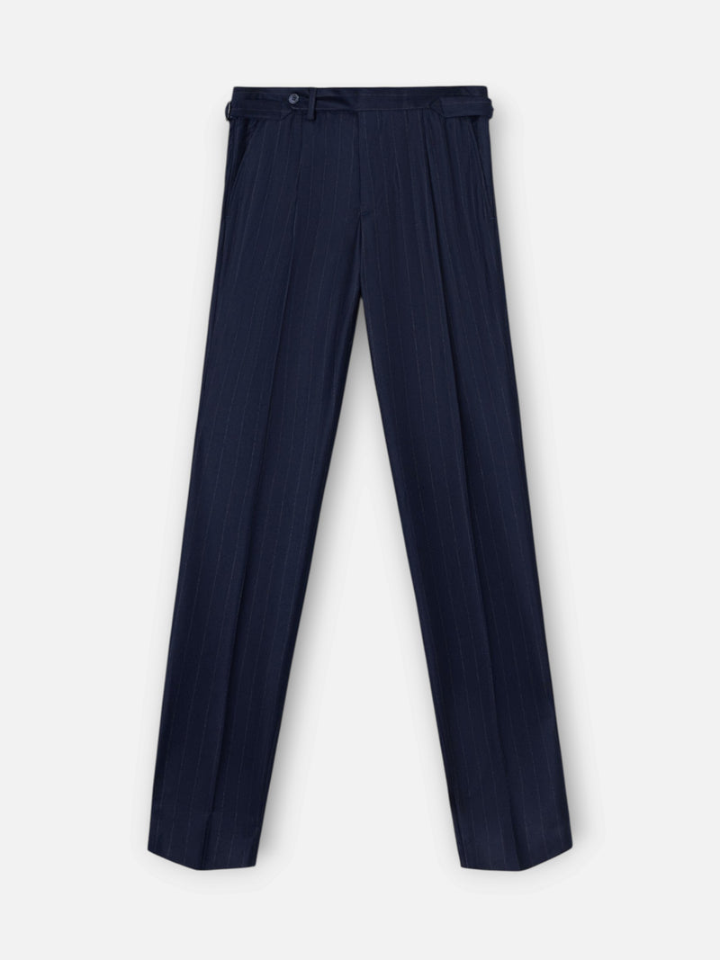 Pantalon unique diplomatico pinzas azul marino