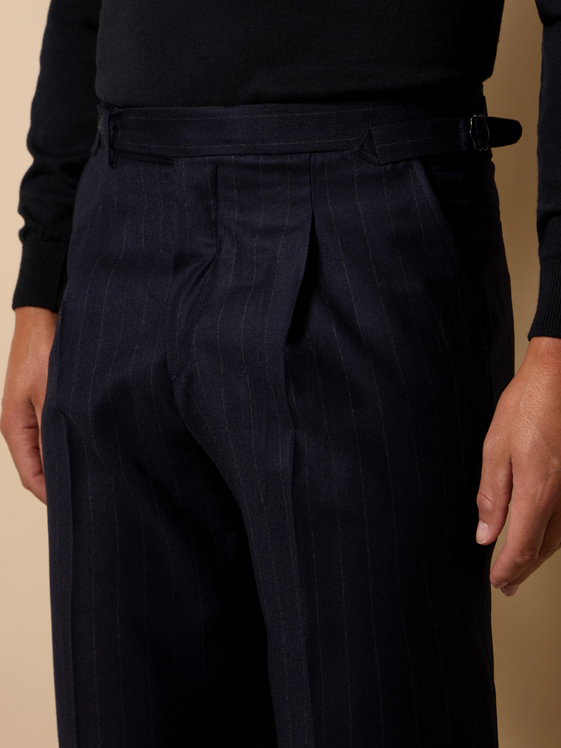 Pantalon unique diplomatico pinzas azul marino