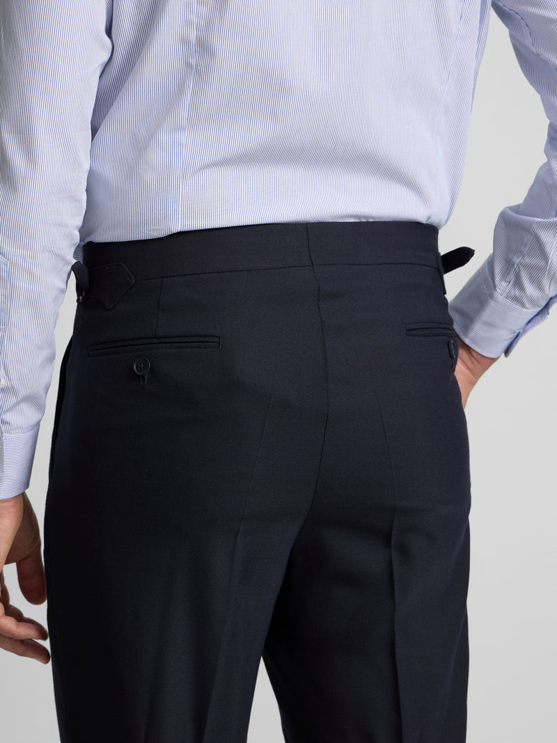 Pantalon vestir prolonga pinzas azul marino