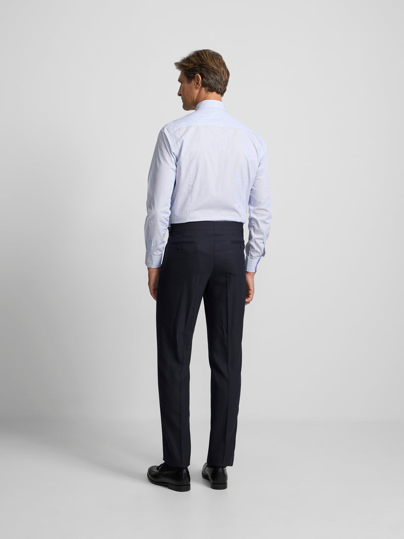 Pantalon vestir prolonga pinzas azul marino