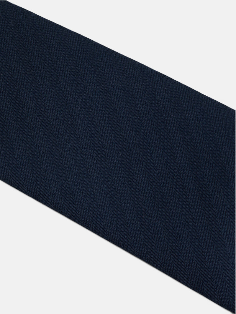 Corbata espiga unique azul marino