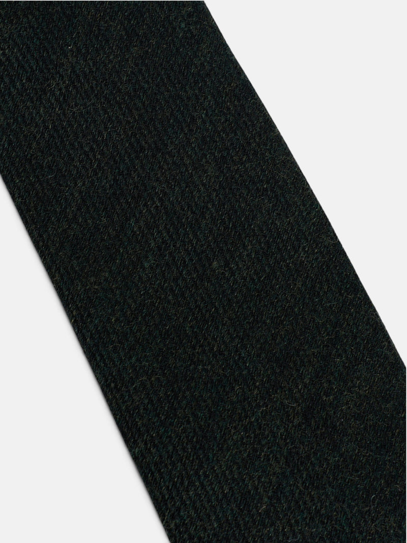 Corbata lisa lana verde