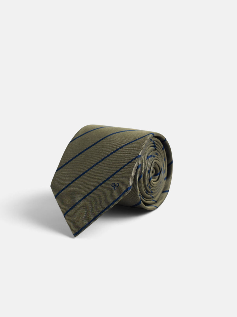 Corbata raya media verde
