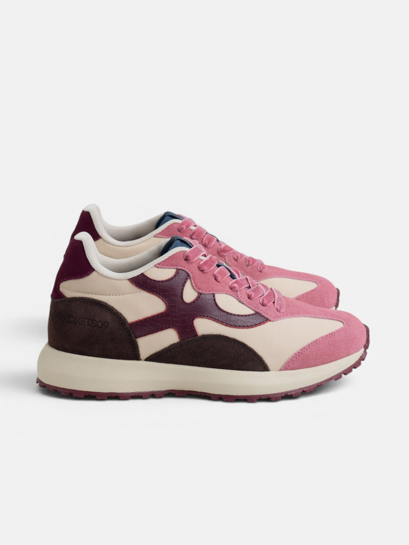 RACKETS09 sneakers in pink and off-white