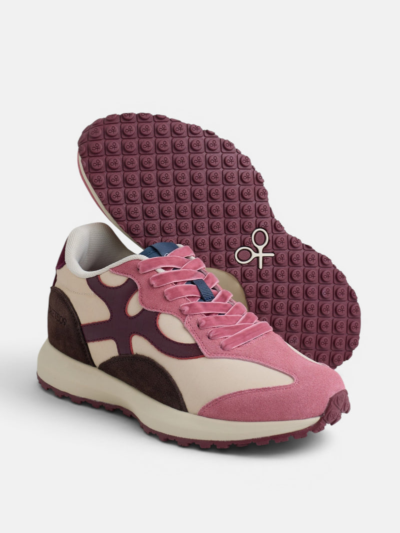 RACKETS09 sneakers in pink and off-white