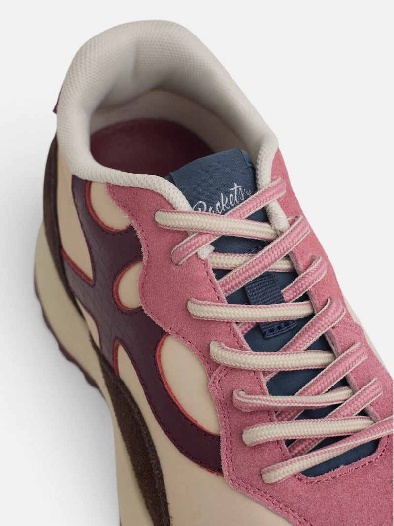 RACKETS09 sneakers in pink and off-white