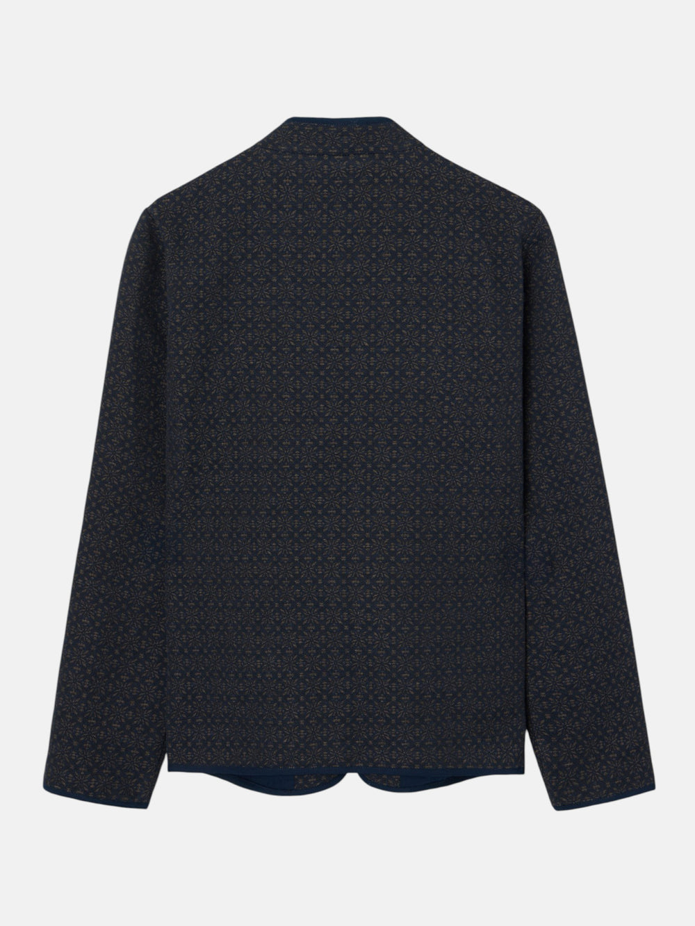 Chaqueta jacquard azul marino