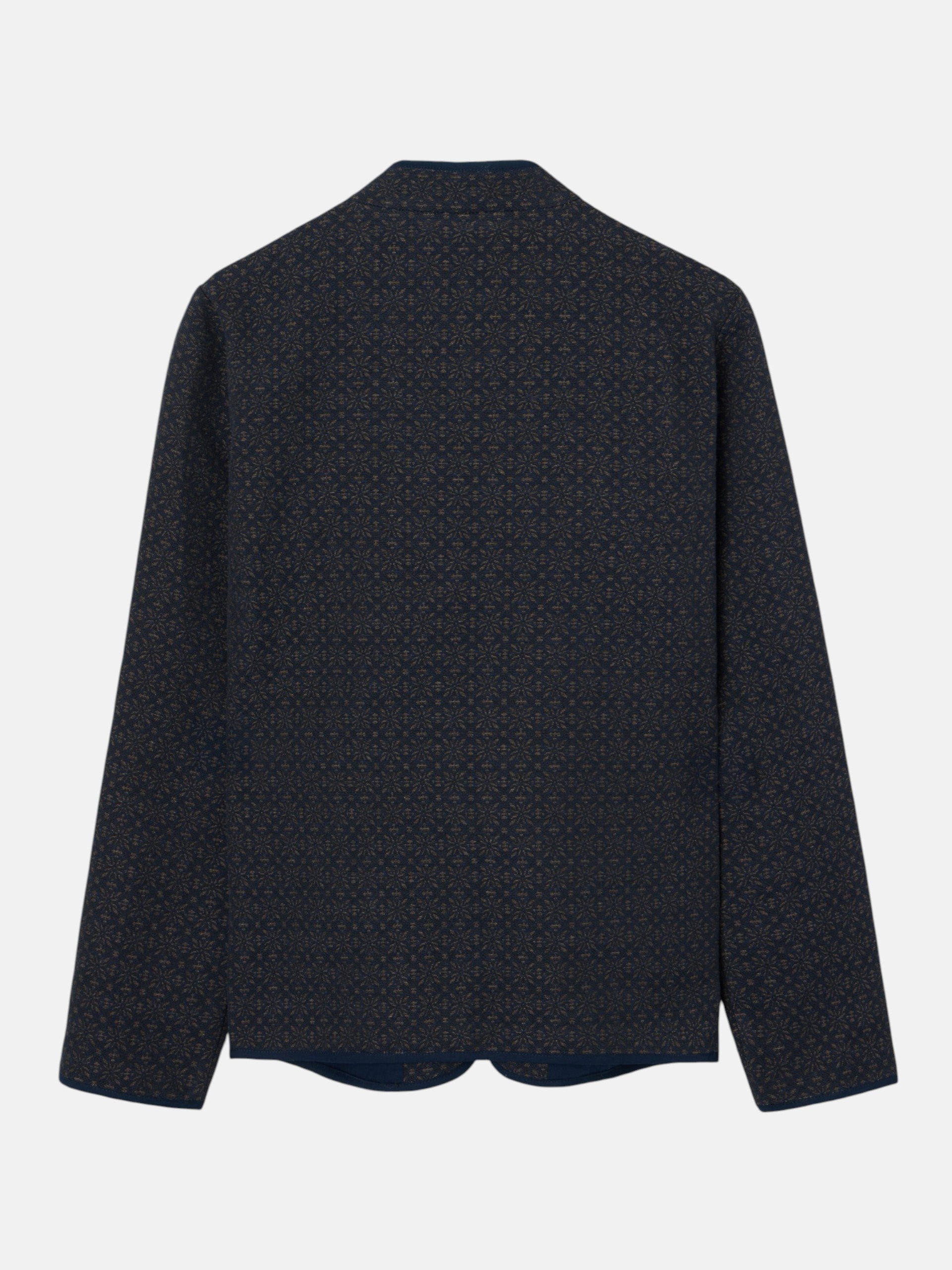 Chaqueta jacquard azul marino