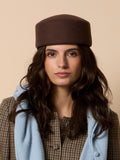 Casquette unique marron
