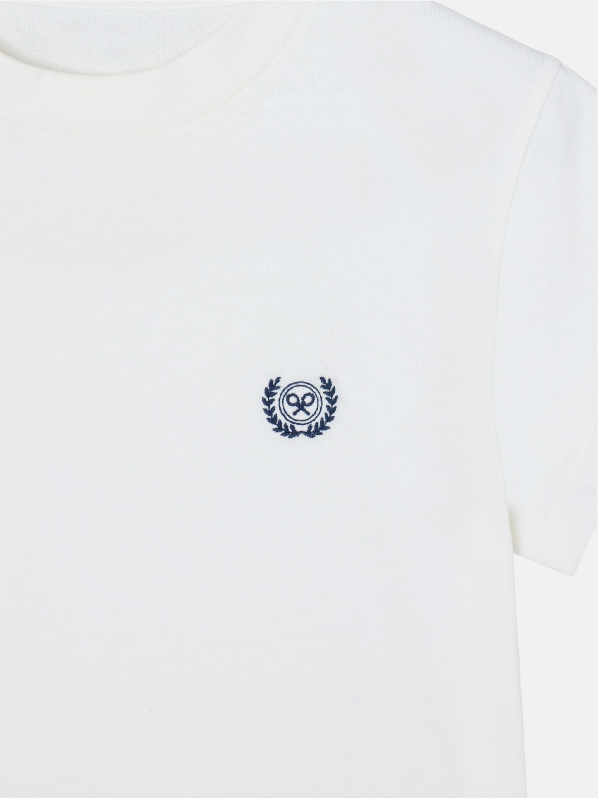T-shirt femme Silbon varsity écru