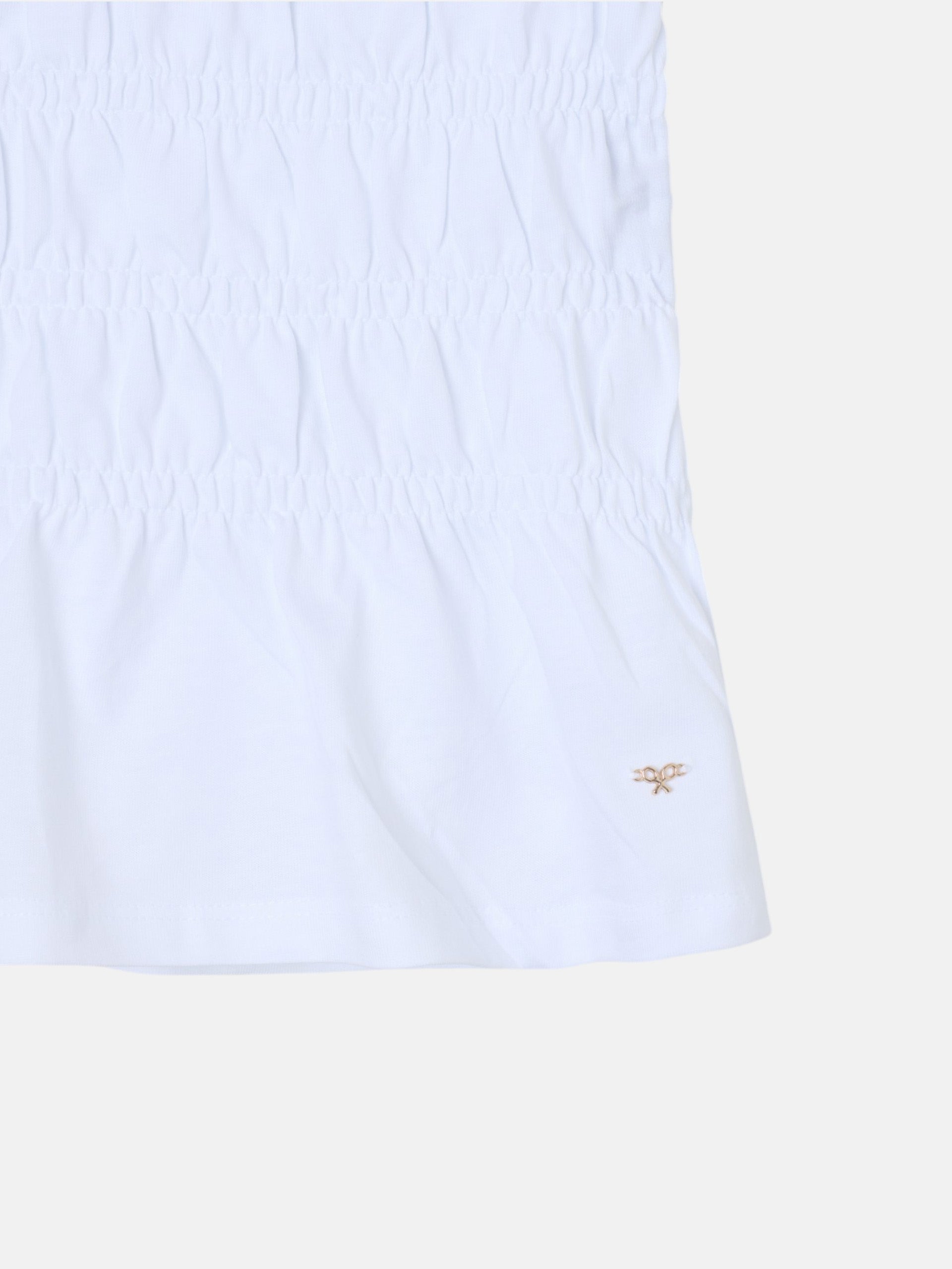 Camiseta woman punto smock blanca