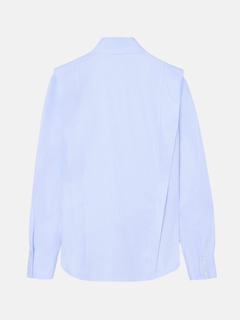 Chemise structurée à chevrons bleu ciel