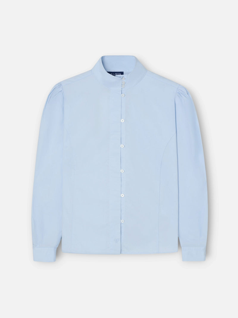 Camisa única gola azul celeste