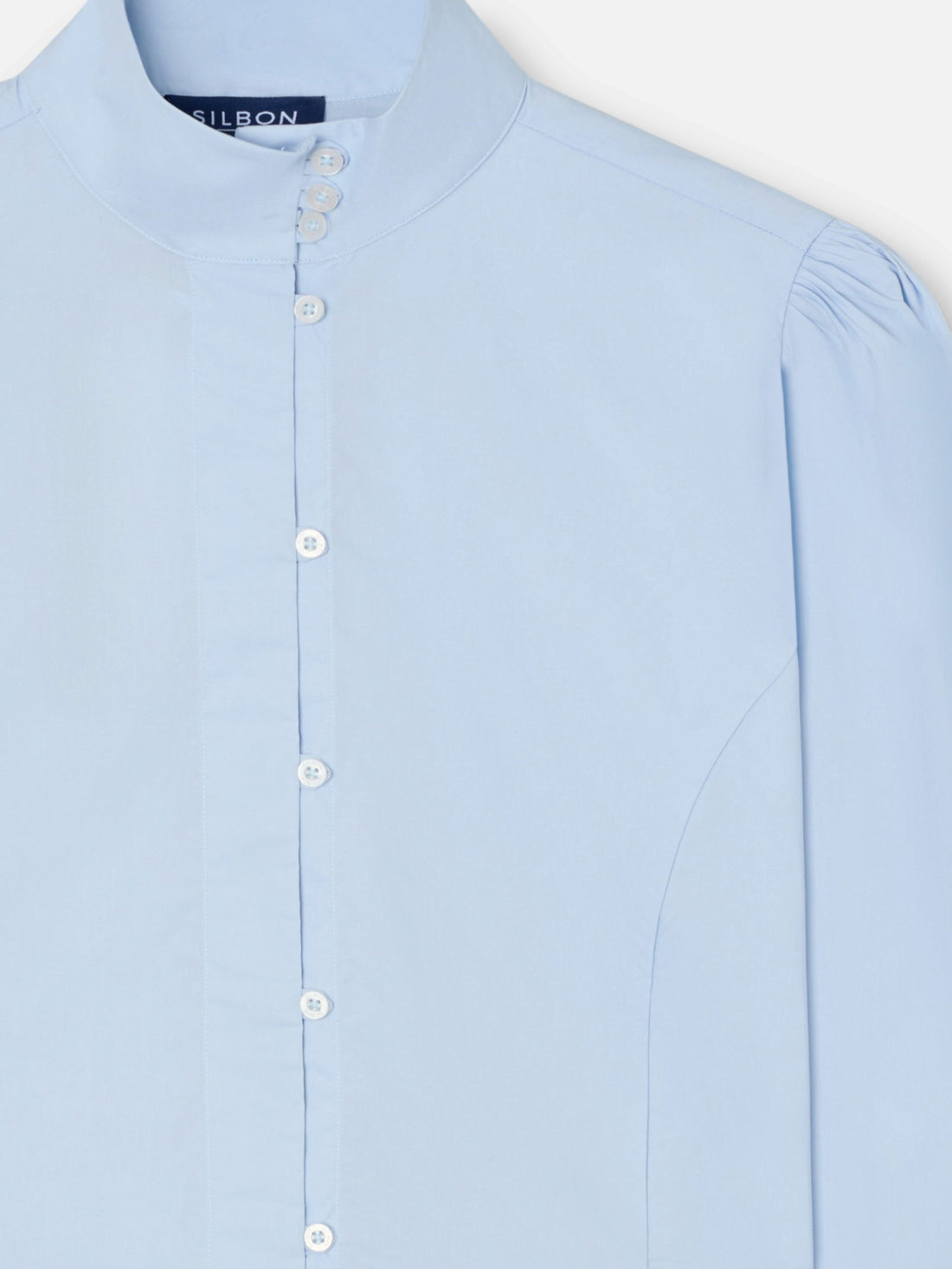 Camisa única gola azul celeste