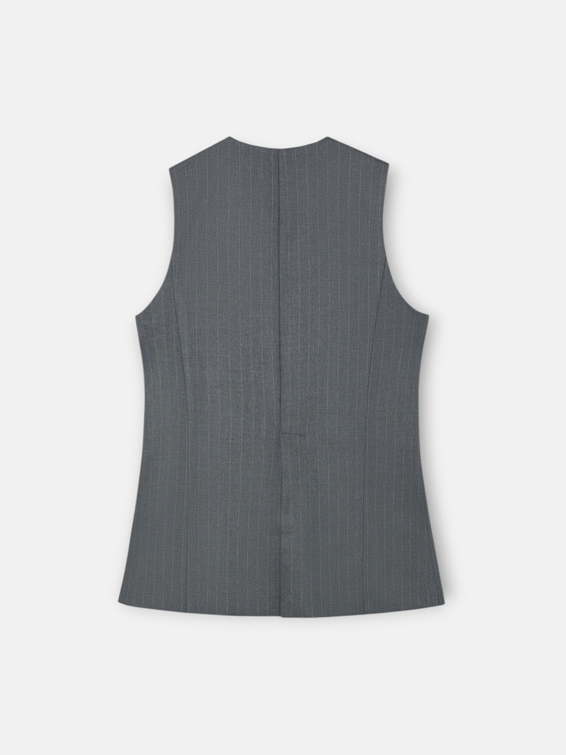 Gilet à rayures diplomatiques gris