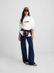 Pantalon flare denim azul
