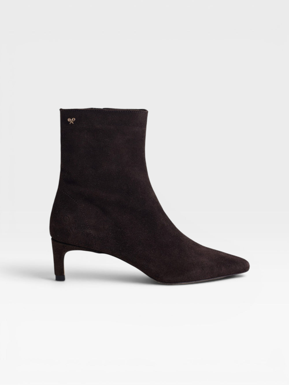 Botin tacon kitten ante marron