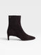 Botin tacon kitten ante marron