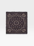 Grand bandana en maille marron