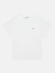 Women's white Silbon patch t-shirt