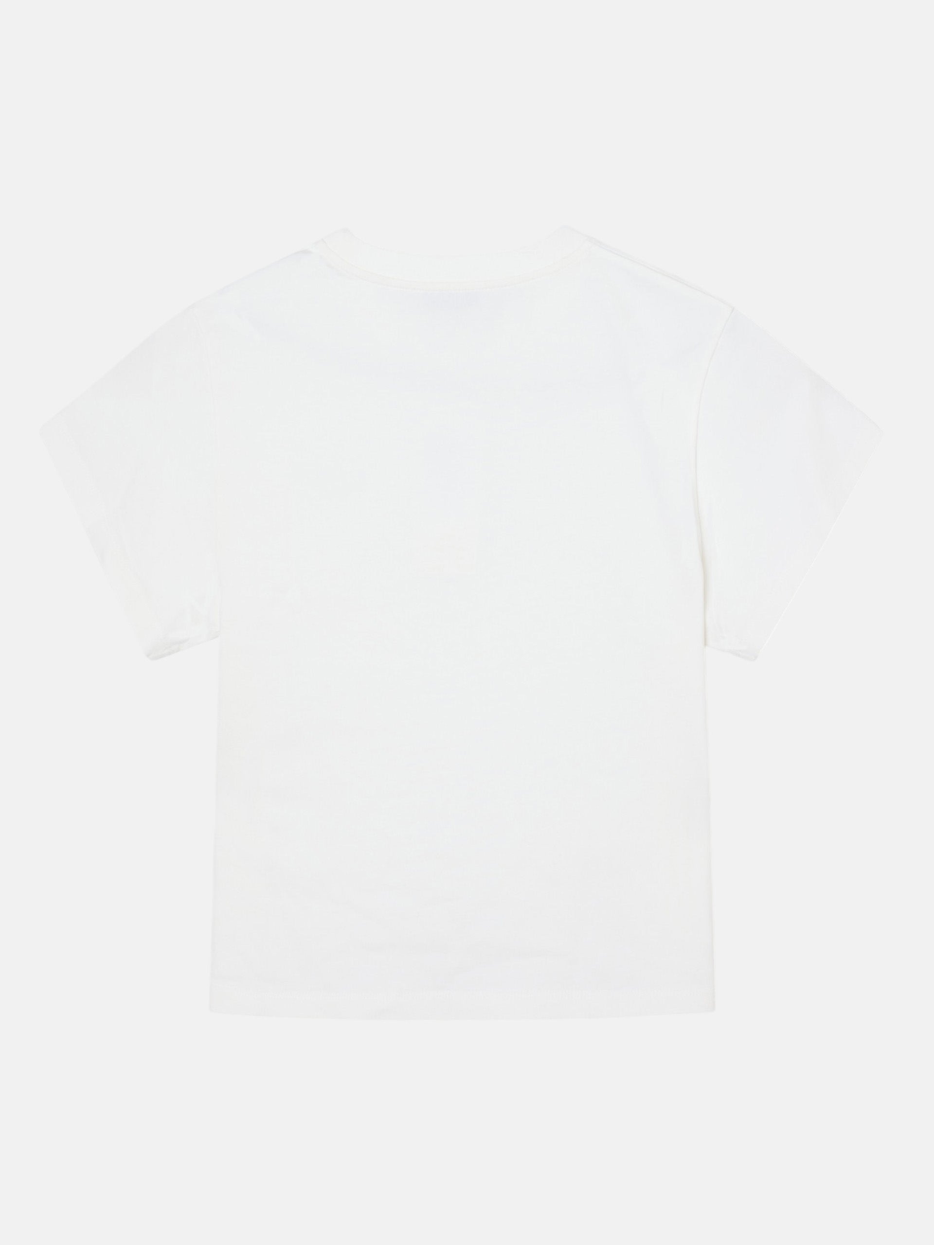 T-shirt femme patch silbon blanc