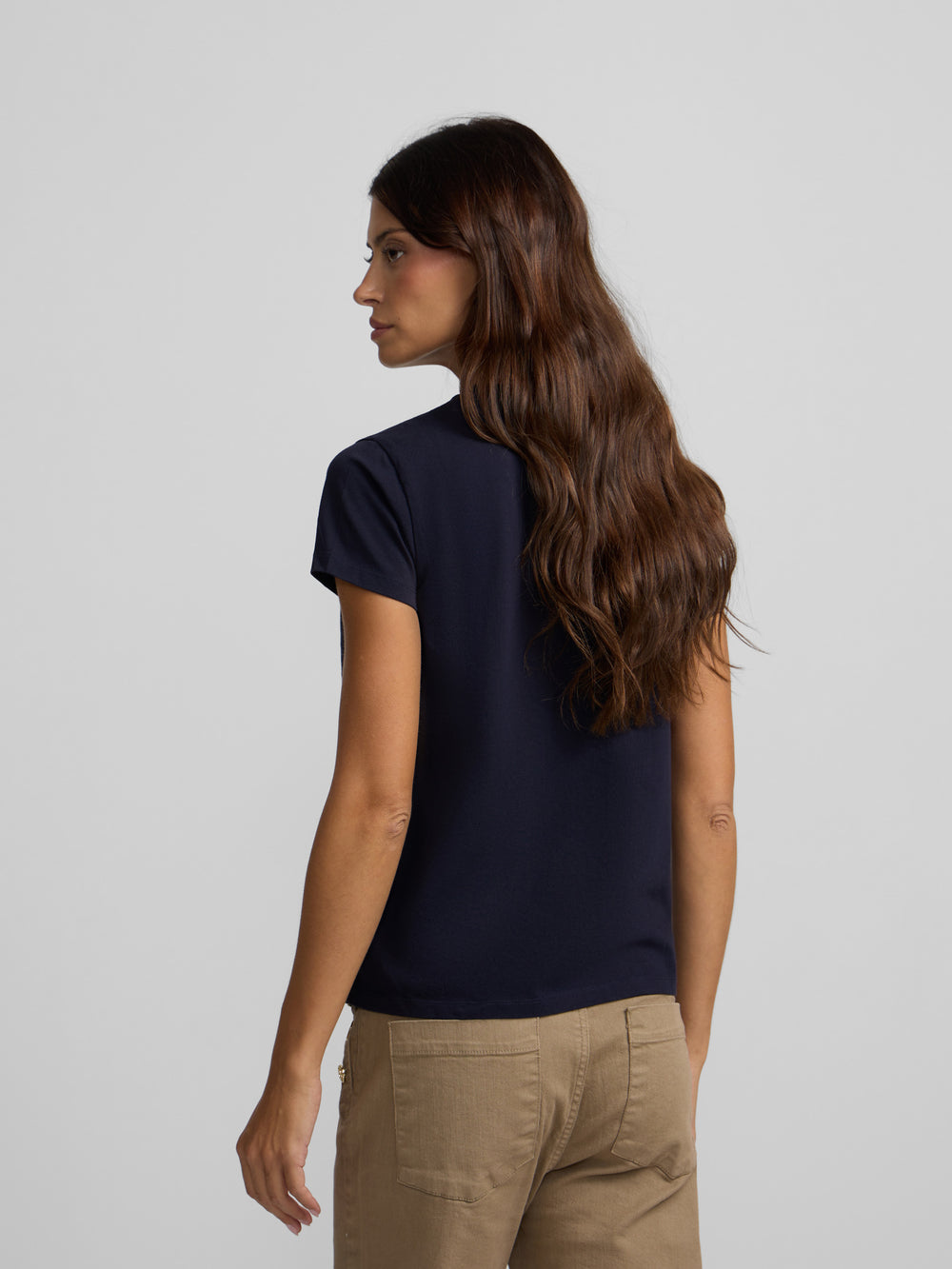 Camiseta woman lucky love azul marino