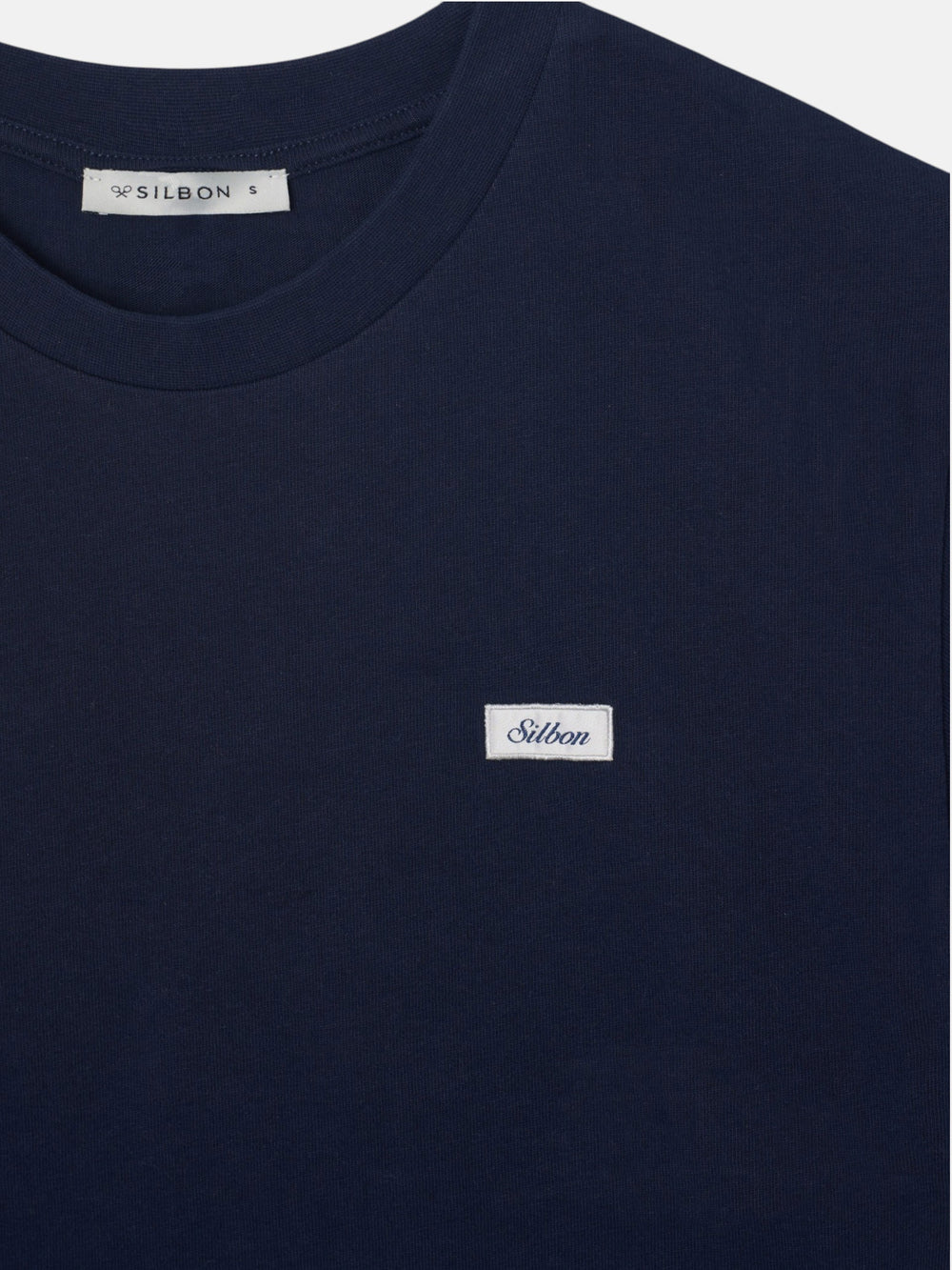Camiseta woman parche silbon azul marino