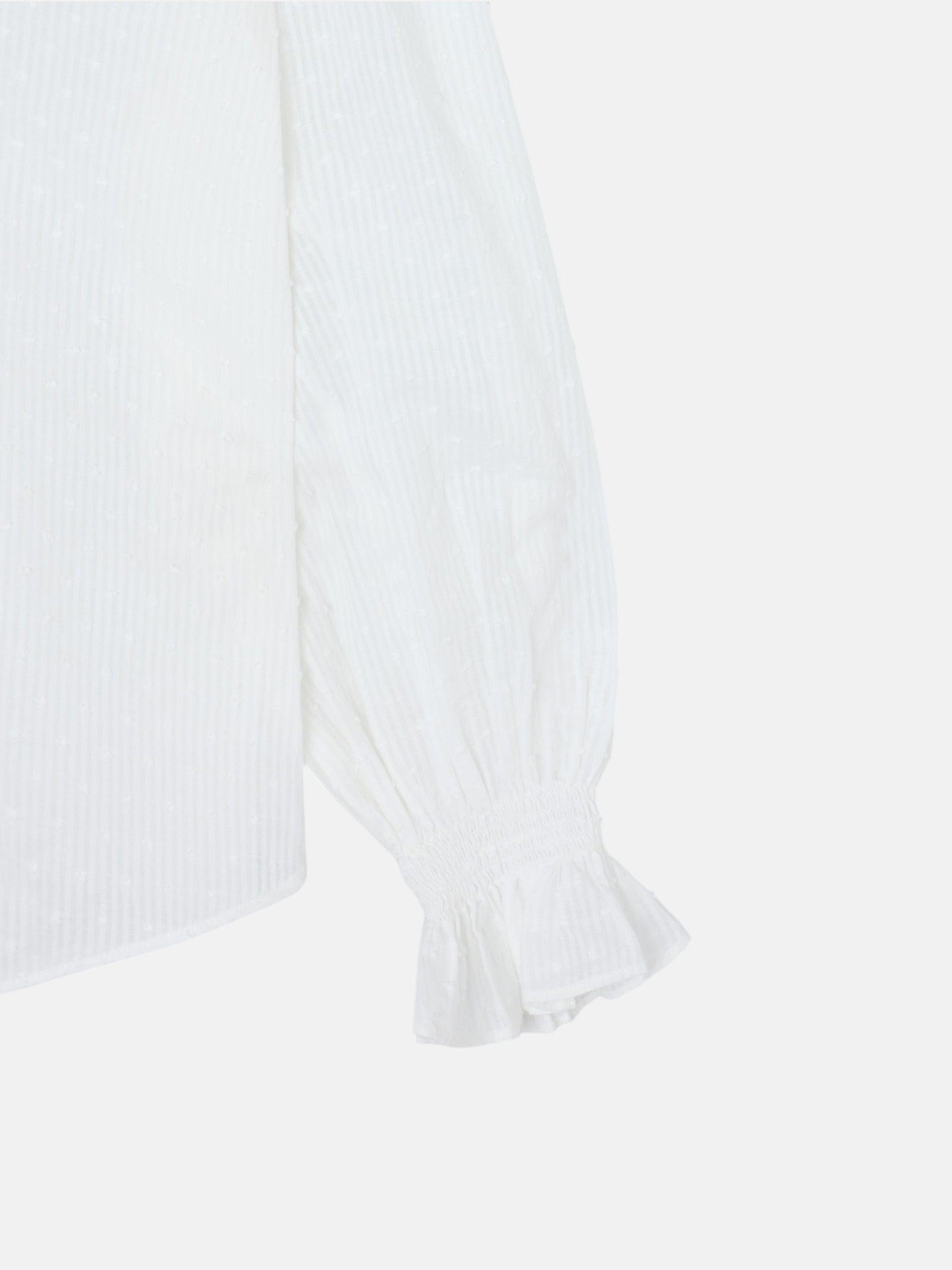 Blusa volantes plumetti blanco