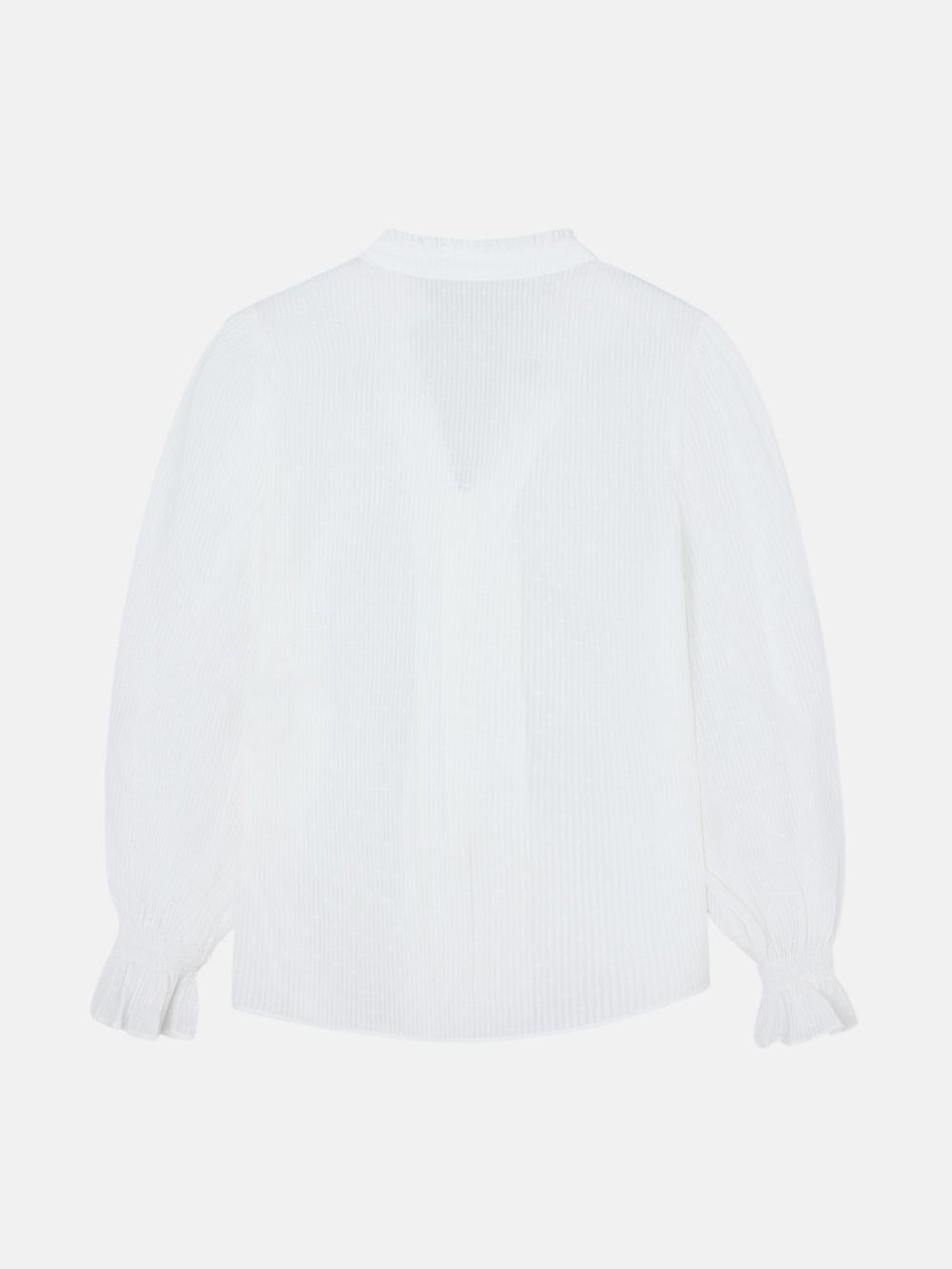 Blusa volantes plumetti blanco