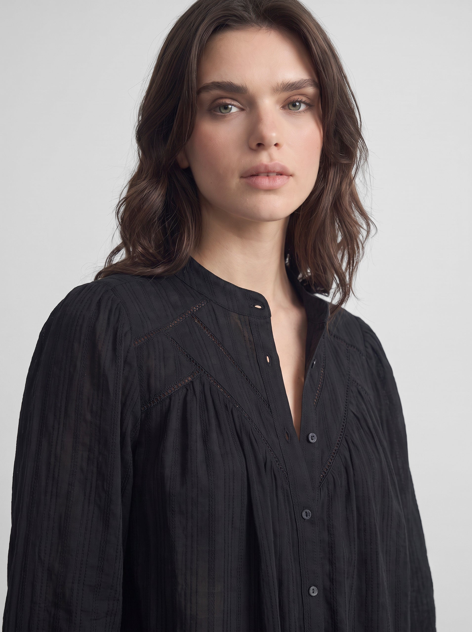 Blusa romantica negro