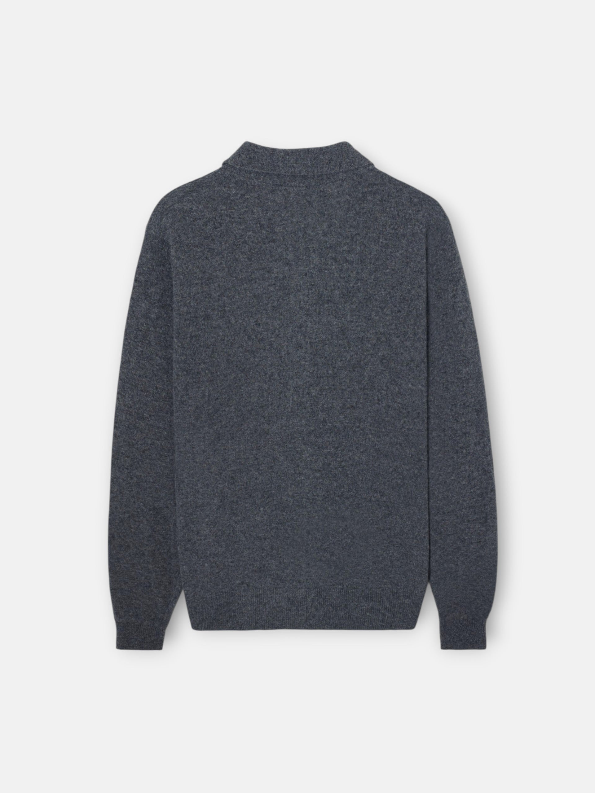 Cardigan cuello lazada gris