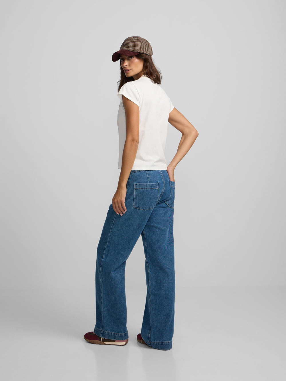 Pantalon culotte marinero denim azul