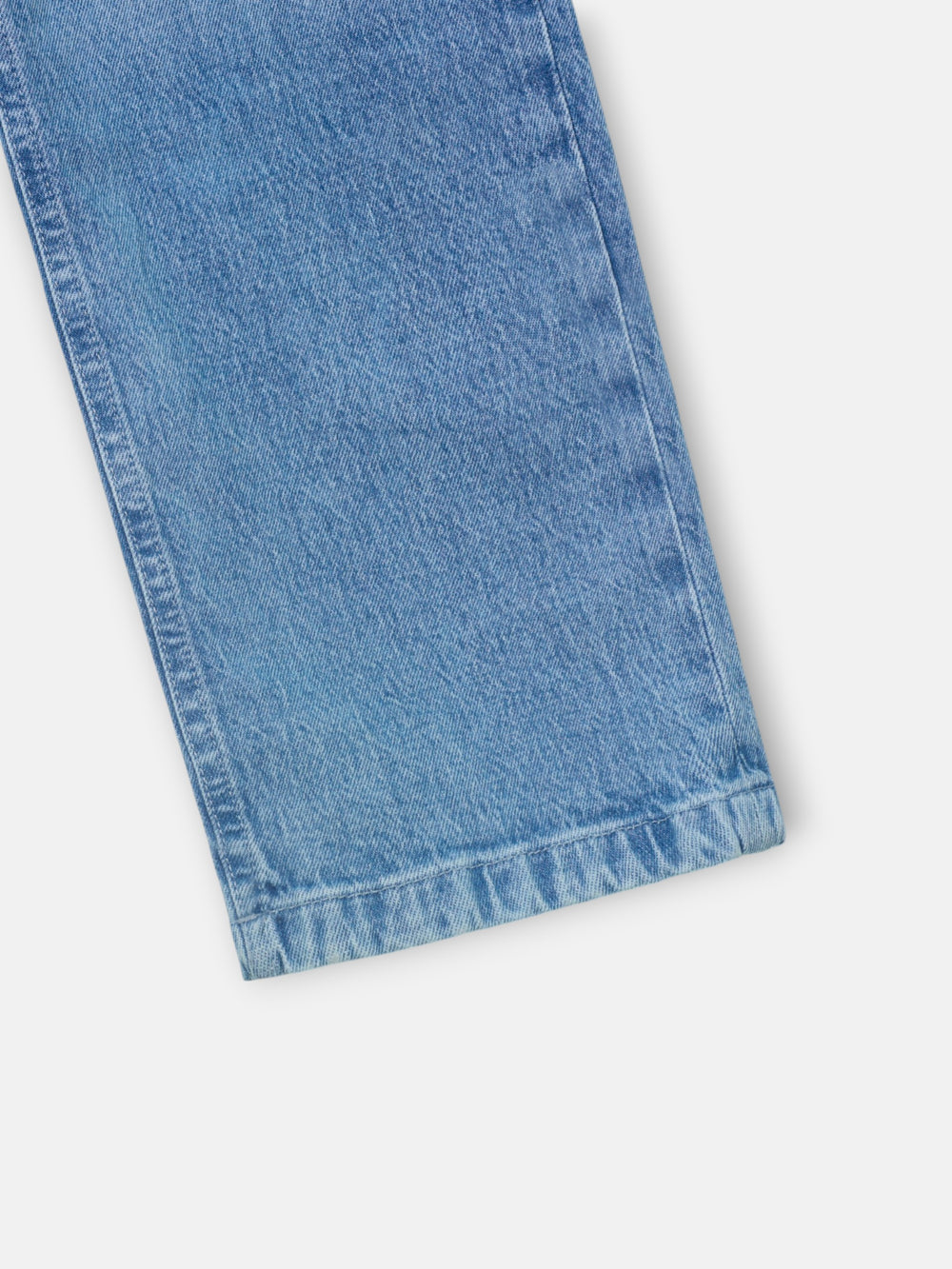 Straight light denim trousers