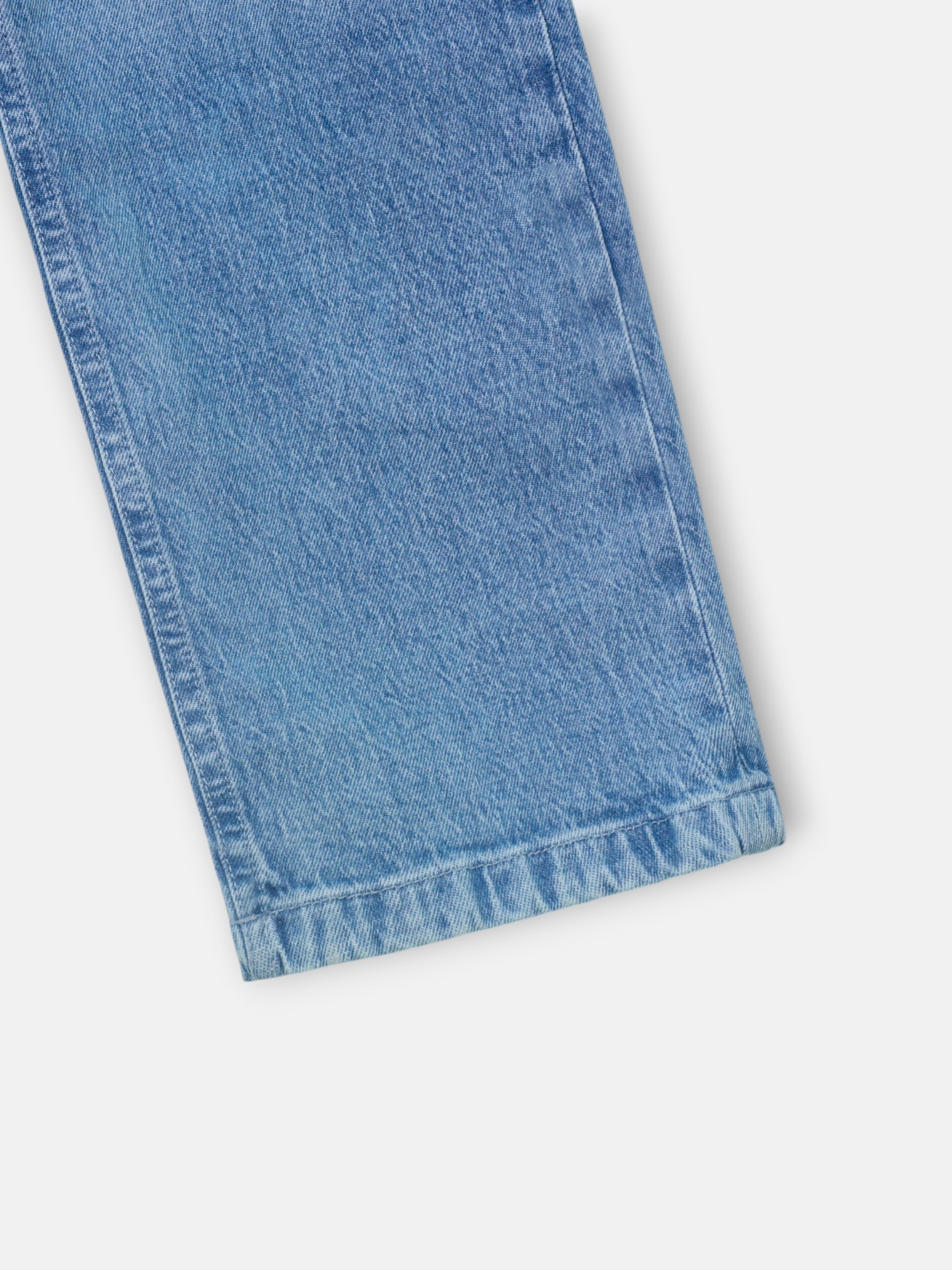 Straight light denim trousers