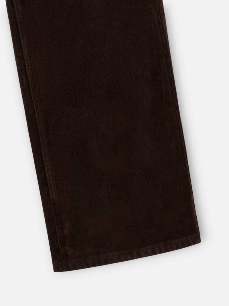 Pantalon unique floqué marron