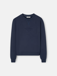 Sweat-shirt femme Silbon classique bleu marine