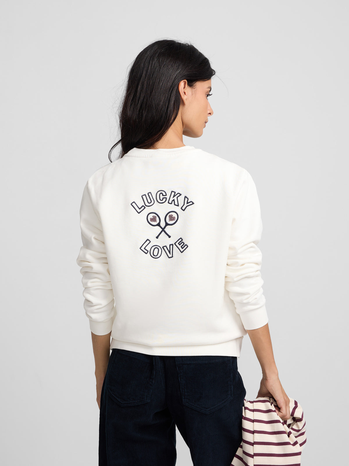 Sudadera woman lucky love crudo