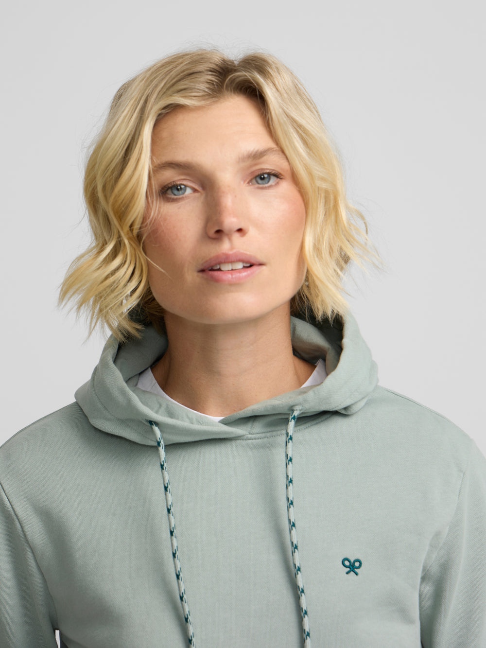 Sweat à capuche femme Silbon Rebel vert