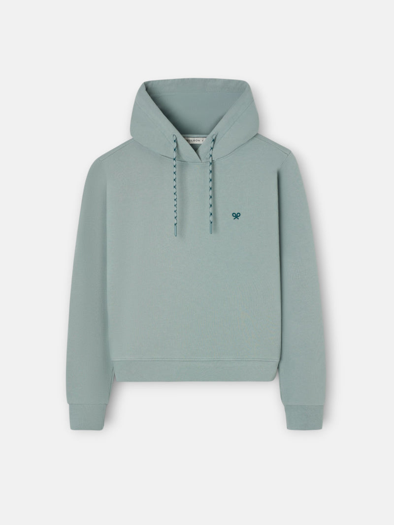 Sweatshirt mulher com capuz Silbon Rebel verde