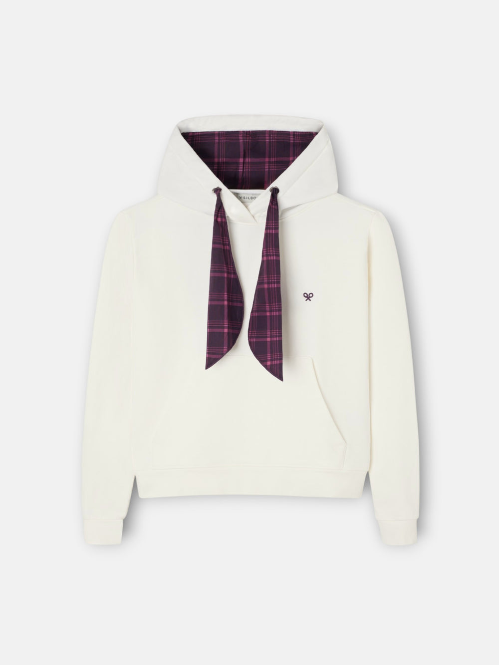 Sudadera woman capucha pañuelo crudo