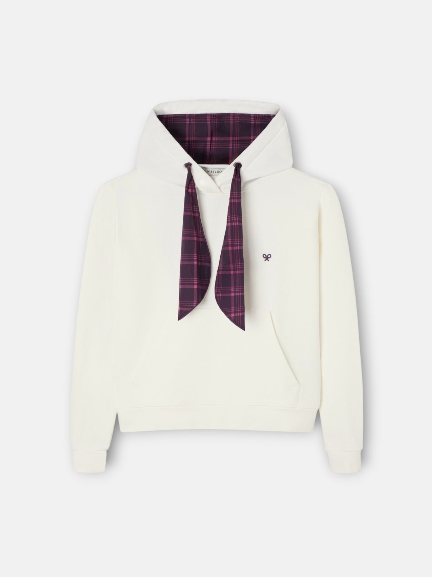 Sudadera woman capucha pañuelo crudo