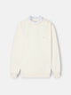 Sudadera woman cuello volante botones crudo