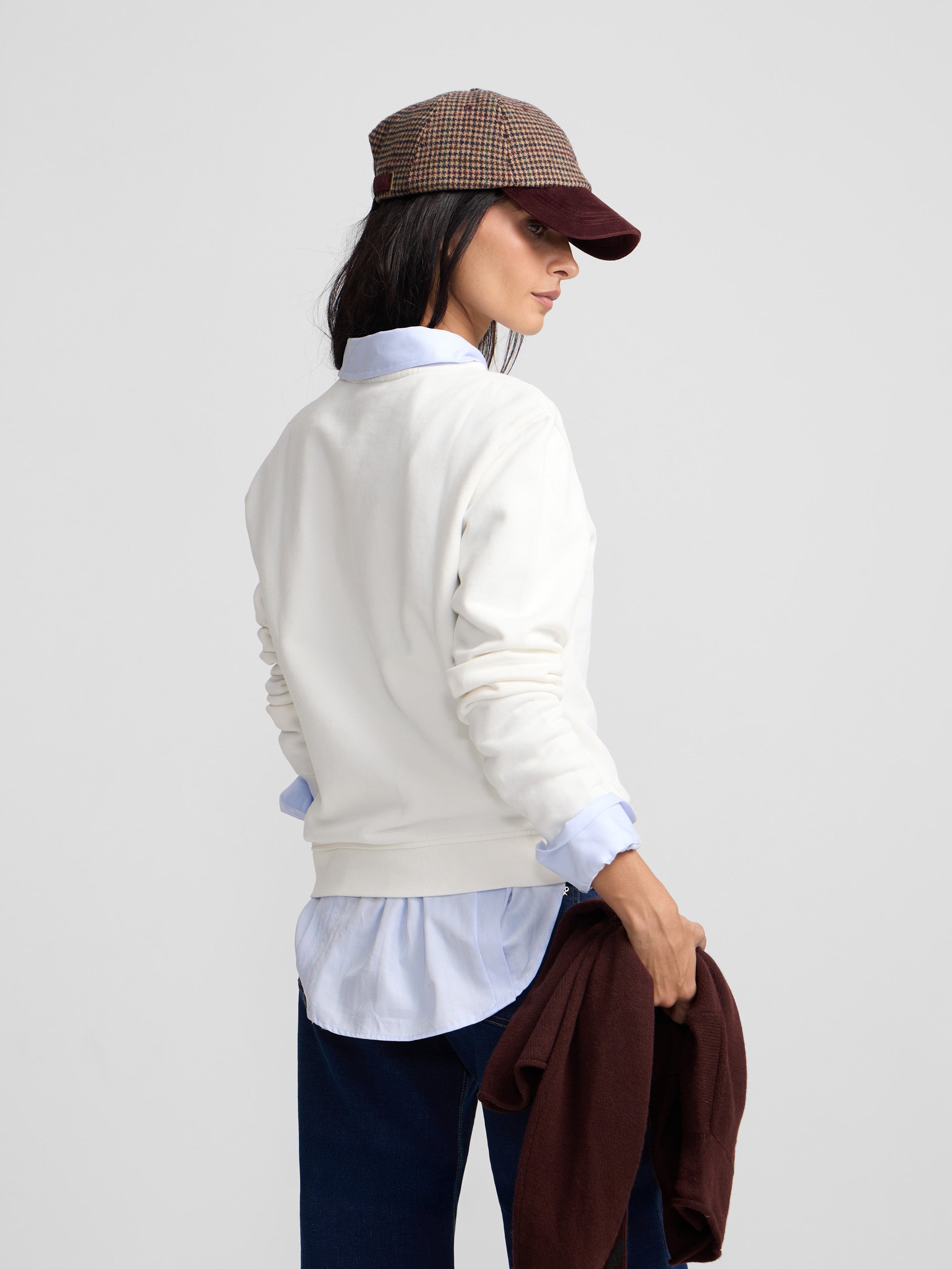 Women's Silbon Classic Off-White Sweatshirt
