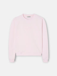 Sweat-shirt femme Silbon classique rose