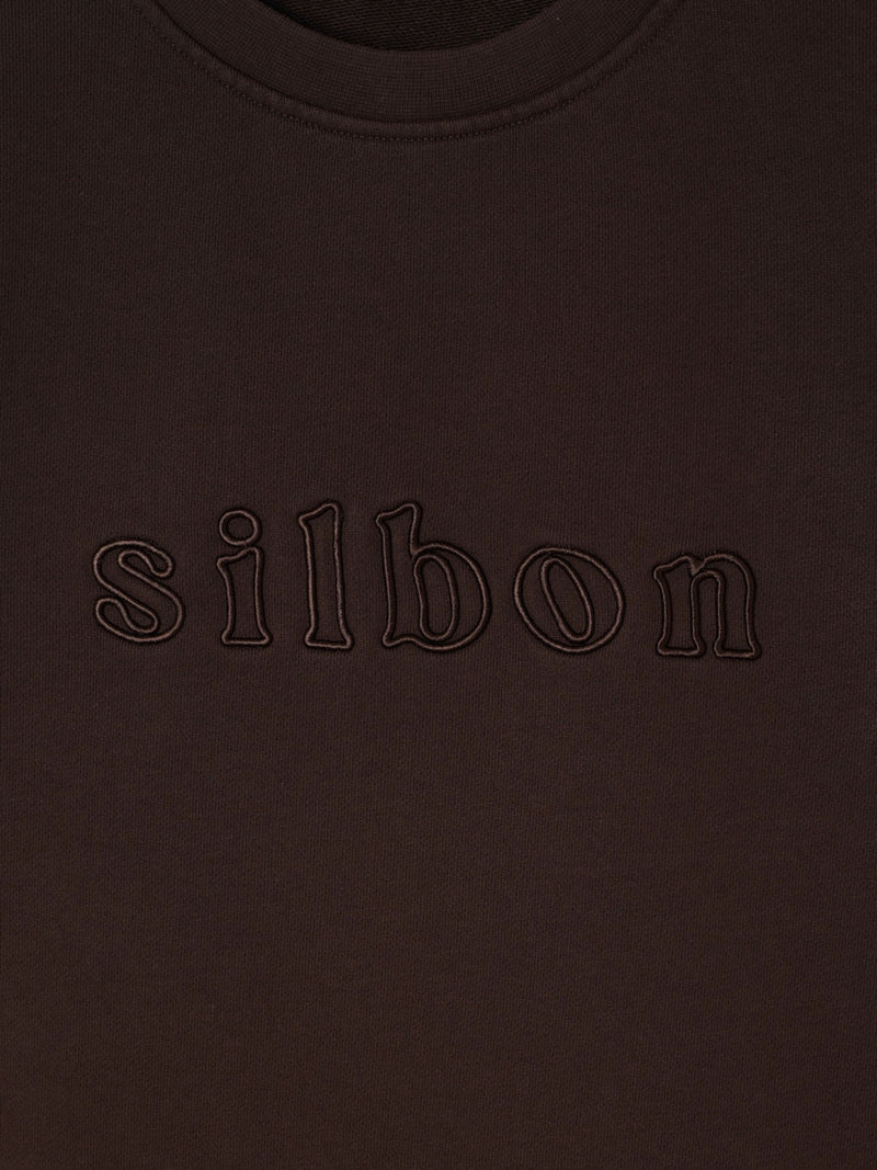 Sweat-shirt femme Silbon marron