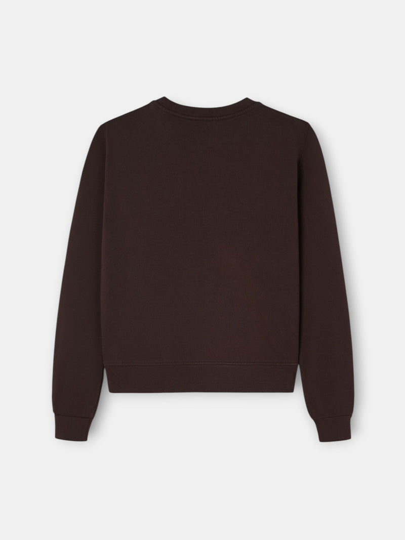 Sweat-shirt femme Silbon marron