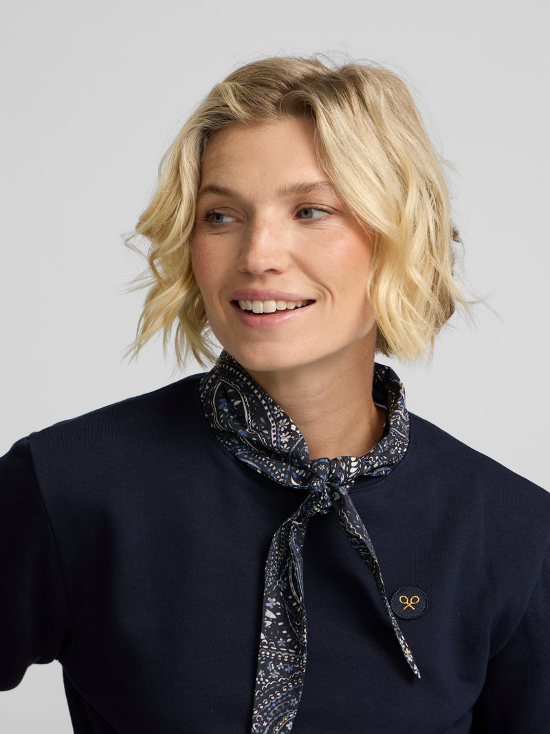 Sudadera woman pañuelo azul marino